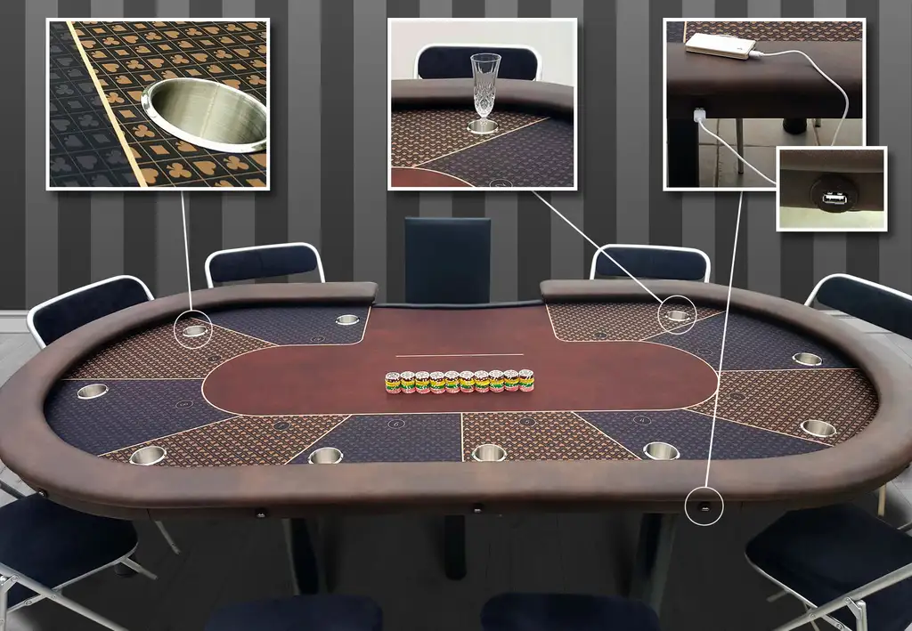 table de poker pro haut de gamme