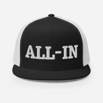 5 panel trucker cap black white front 6370204eaf84b