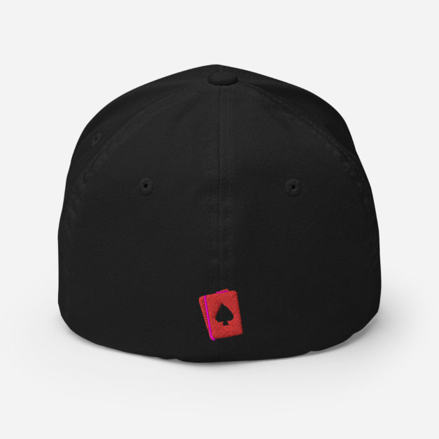 closed back structured cap black back 63697138a828f
