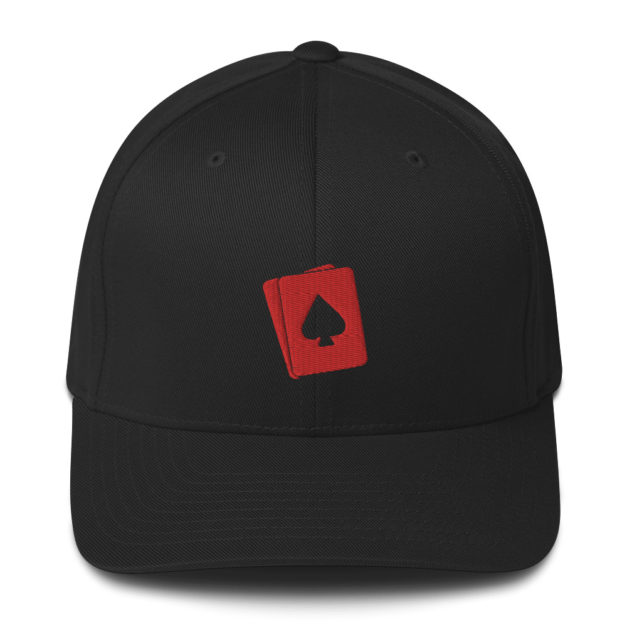 closed back structured cap black front 63697138a8395