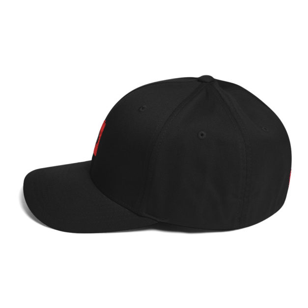 closed back structured cap black left side 63697138a8ab1