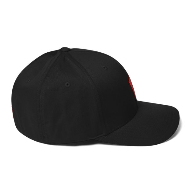 closed back structured cap black right side 63697138a89bf