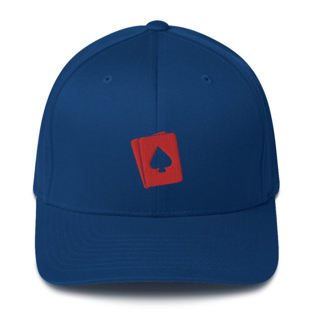 closed back structured cap royal blue front 63697138a8b84