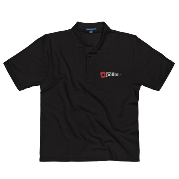 premium polo shirt black front 6370d4d846923