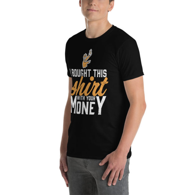 unisex basic softstyle t shirt black left front 6364306d498ca